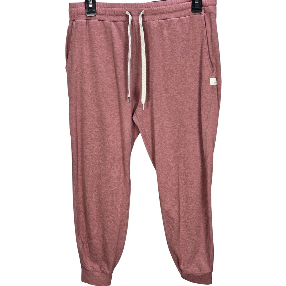 Women's Vuori Medium Performance Joggers Mauve Heathered Sweatpants Athleisure
